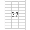 Self-adhesive label HERMA 4592 Rounded rectangle Silver