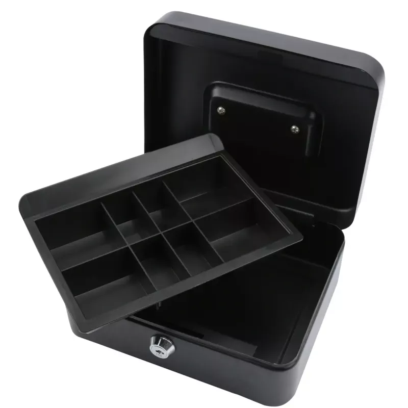 Cash/ticket box Olympia CB 700 Plus steel black with key lock