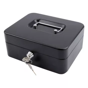 Cash/ticket box Olympia CB 700 Plus steel black with key lock