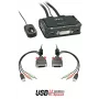 Lindy 2 Port DVI-D Single Link, USB 2.0 and Audio KVM Switch Compact