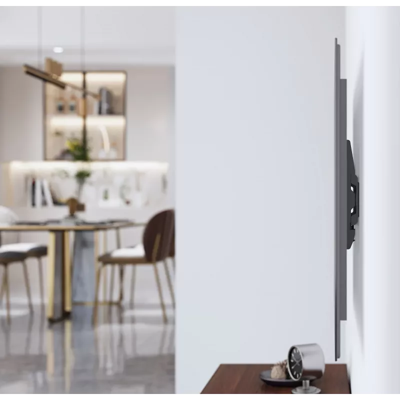 Manhattan Wall Mount for TV & Monitors (Fixed Ultra Slim), For screens 23 inch to 42 inch, VESA compatibility: all between 75x75mm to 200x200mm - check the dimensions of the four mounting holes on back of screen to ensure it fits, Max 45kg, Black, Bracket