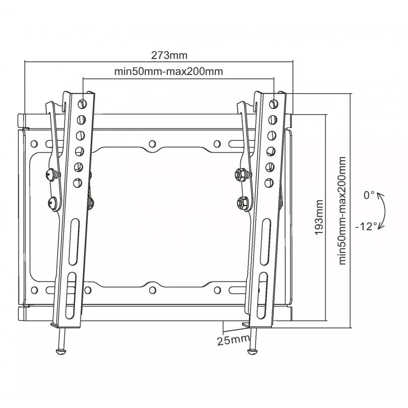 Equip 650408 23 inch-43 inch Tilt TV Wall Mount Bracket