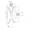 Equip 23 inch-42 inch Pivoting TV Wall Mount Bracket, 75 x 75 mm, 200 x 200 mm, -7.5 - 7.5°, -25 - 25°, Steel, Black