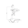 Equip 13 inch-32 inch Articulating Monitor Tabletop Stand