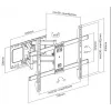 Equip 37 inch-80 inch Full Motion TV Wall Mount Bracket