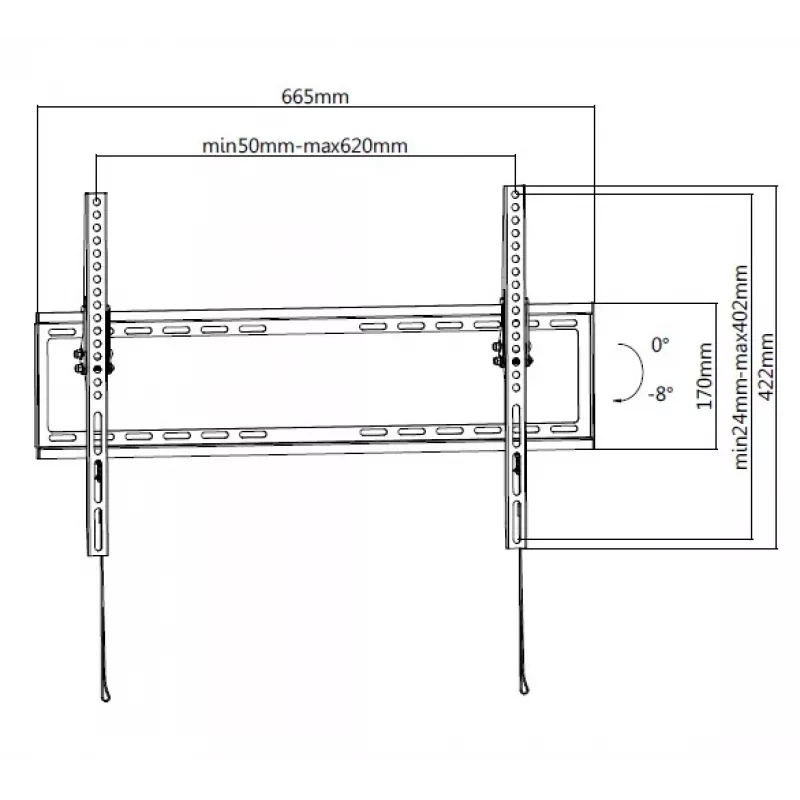 Equip 650334 37 inch-75 inch Low Profile TV Wall Mount Bracket