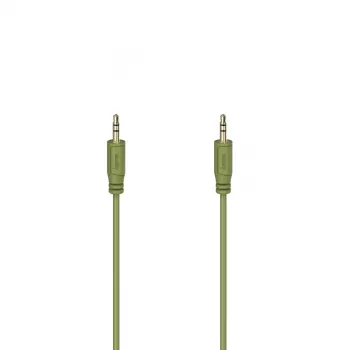 Hama Flexi-Slim audio cable 0.75 m 3.5mm Green Male to Male