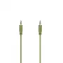 Hama Flexi-Slim audio cable 0.75 m 3.5mm Green Male to Male