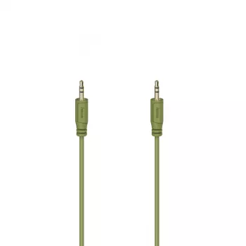 Hama Flexi-Slim audio cable 0.75 m 3.5mm Green Male to Male