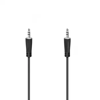 Audio Cable Hama 00205287 0.5m 3.5mm Male to Male Black