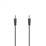 Hama Flexi-Slim audio cable 0.75 m 3.5mm Black Male to Male Gold Plated