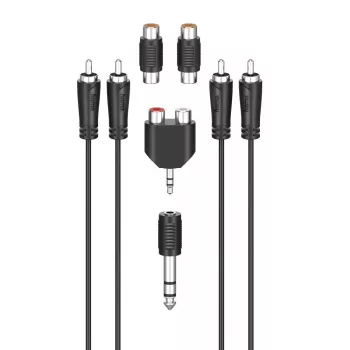 Audio Cable Hama 00205175 2.5m 2xRCA Male Black