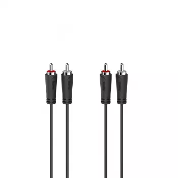 Hama 00205257 audio cable 1.5 m 2 x RCA Black