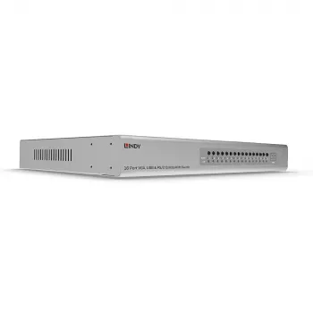 Lindy 16 Port VGA and USB Combo KVM Switch, Rack mounting, Silver