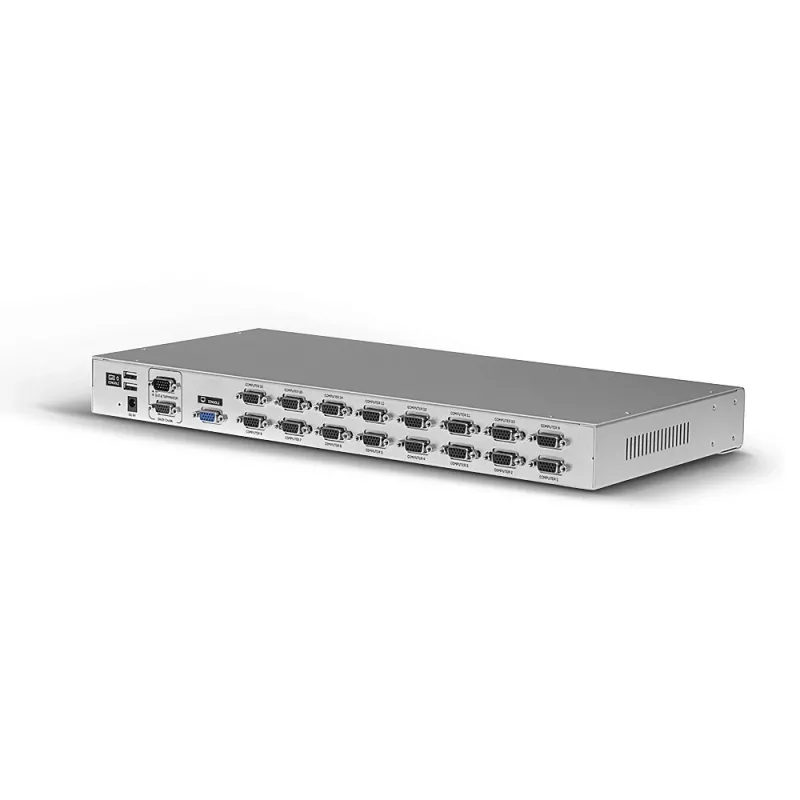 Lindy 16 Port VGA and USB Combo KVM Switch, Rack mounting, Silver