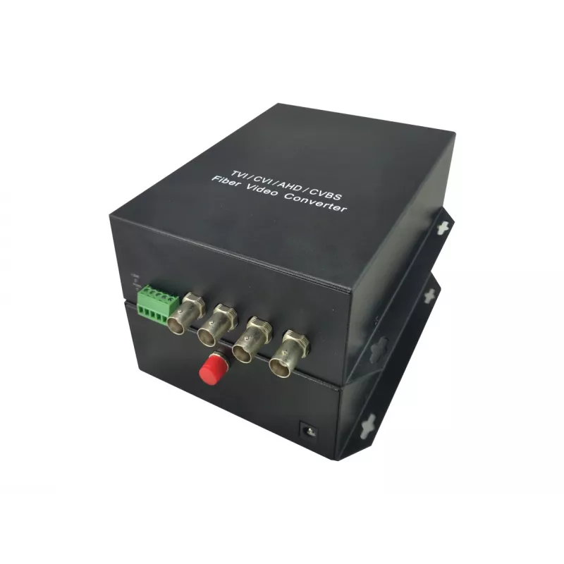 AV transmitter LevelOne 4-Channel BNC over Fiber Optic Extender Kit 20km
