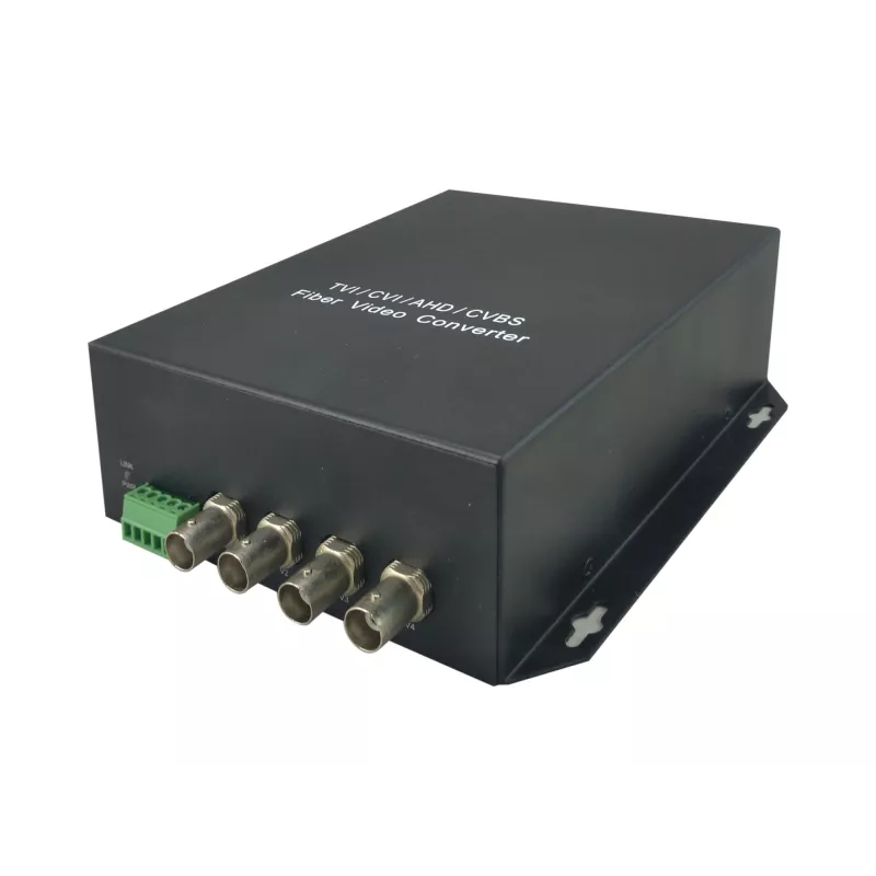 AV transmitter LevelOne 4-Channel BNC over Fiber Optic Extender Kit 20km