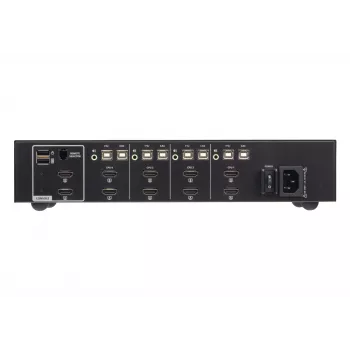 KVM switch ATEN 4-Port USB HDMI Dual Display Secure with CAC (4 computers, 4K UHD 3840×2160)