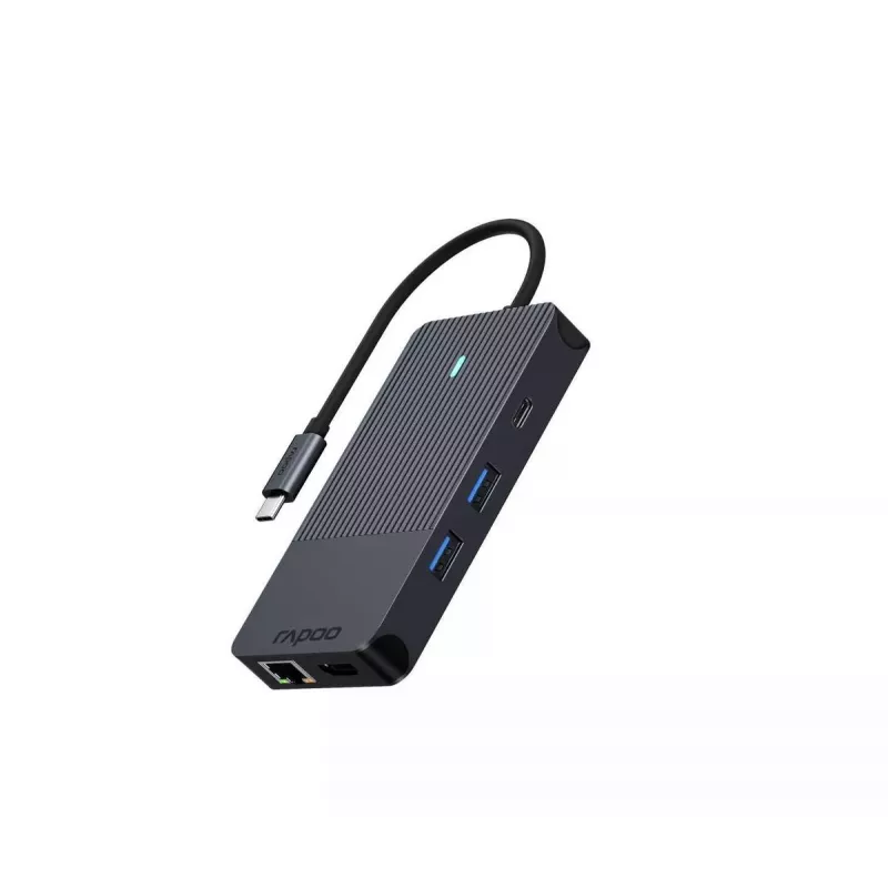 Rapoo UCM-2005 interface cards/adapter 3.5 mm DisplayPort HDMI RJ-45 USB 3.2 Gen 1 USB Type-C