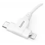 Hama 00201722 USB cable USB 2.0 1.5 m USB C USB C/Lightning White