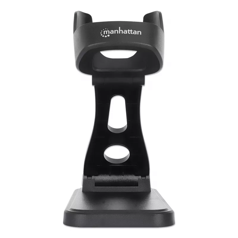 Manhattan Adjustable Barcode Scanner Stand, Height and Angle Adjustable, suitable for barcode scanner products 153997, 154116 and 154185, Black, Lifetime Warranty