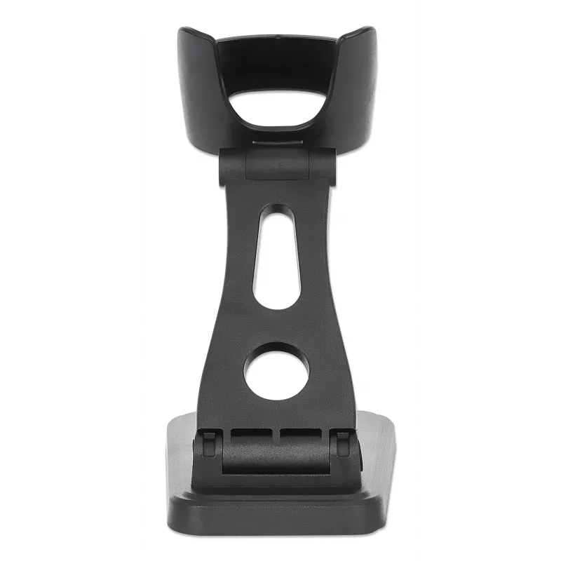 Manhattan Adjustable Barcode Scanner Stand, Height and Angle Adjustable, suitable for barcode scanner products 153997, 154116 and 154185, Black, Lifetime Warranty