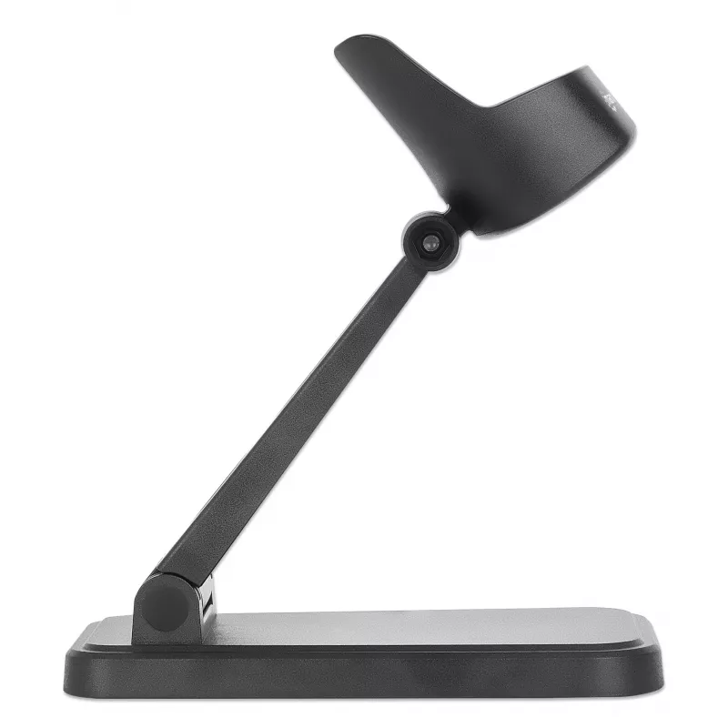 Manhattan Adjustable Barcode Scanner Stand, Height and Angle Adjustable, suitable for barcode scanner products 153997, 154116 and 154185, Black, Lifetime Warranty