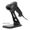 Manhattan Adjustable Barcode Scanner Stand, Height and Angle Adjustable, suitable for barcode scanner products 153997, 154116 and 154185, Black, Lifetime Warranty