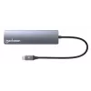 Manhattan USB-C Dock/Hub, Ports (x6): Ethernet, HDMI, USB-A (x3) and USB-C, with Power Delivery (PD) 100W- requires external USB-C charger (not included). USB powered (no external power supply required) when PD is not in use