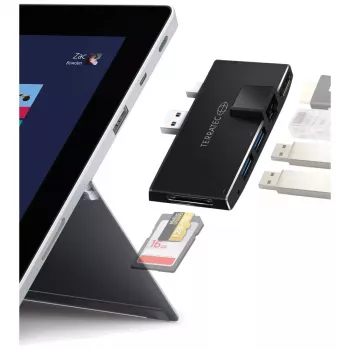 USB Hub Terratec CONNECT Pro2 Wired USB 3.2 Gen 1 Black