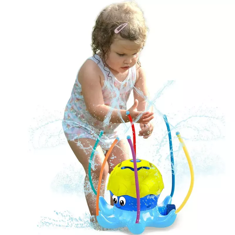Water Play Sprinkler Jamara Mc Fizz Oktopus Round Blue Yellow 3+ Years