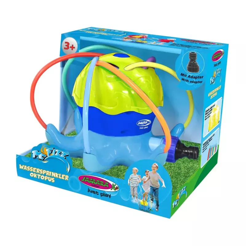 Water Play Sprinkler Jamara Mc Fizz Oktopus Round Blue Yellow 3+ Years