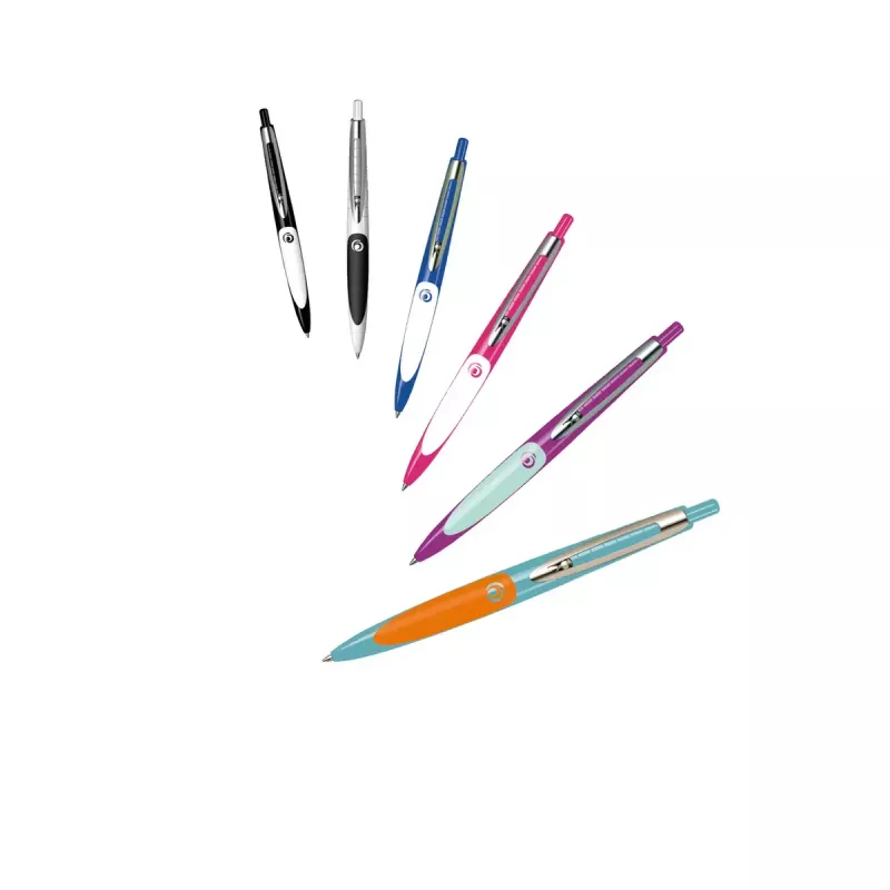Clip-on retractable ballpoint pen Herlitz my.pen Blue