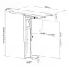 Under desk CPU holder Equip 650892