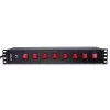 Lindy 73025 power distribution unit (PDU) 8 AC outlet(s) 1.5U Black