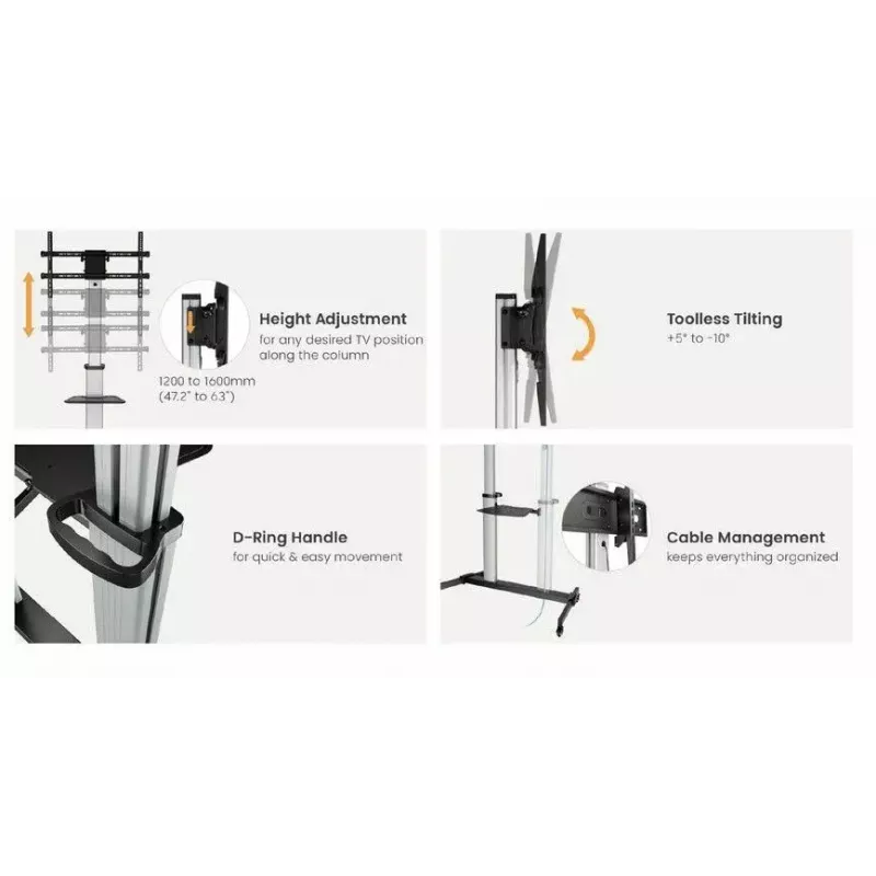 Equip 60 inch-100“ Eco Ultra-large Display TV Cart