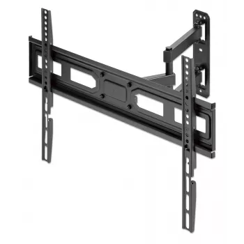 Manhattan Wall Mount for TV & Monitors (Full Motion), For screens 32 inch to 65 inch, VESA compatibility: all between 100x100mm to 600x400mm - check the dimensions of the four mounting holes on back of screen to ensure it fits, Max 35kg, Black, Bracket, Lifetime Warranty