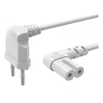 Hama 00221102 power cable White 5 m Power plug type C C7 coupler