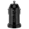 Techly Mini Car Charger 2 USB-A Ports 12W / 2.4A Black, Auto, Cigar lighter, 2.4 A, Black