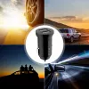 Techly Mini Car Charger 2 USB-A Ports 12W / 2.4A Black, Auto, Cigar lighter, 2.4 A, Black