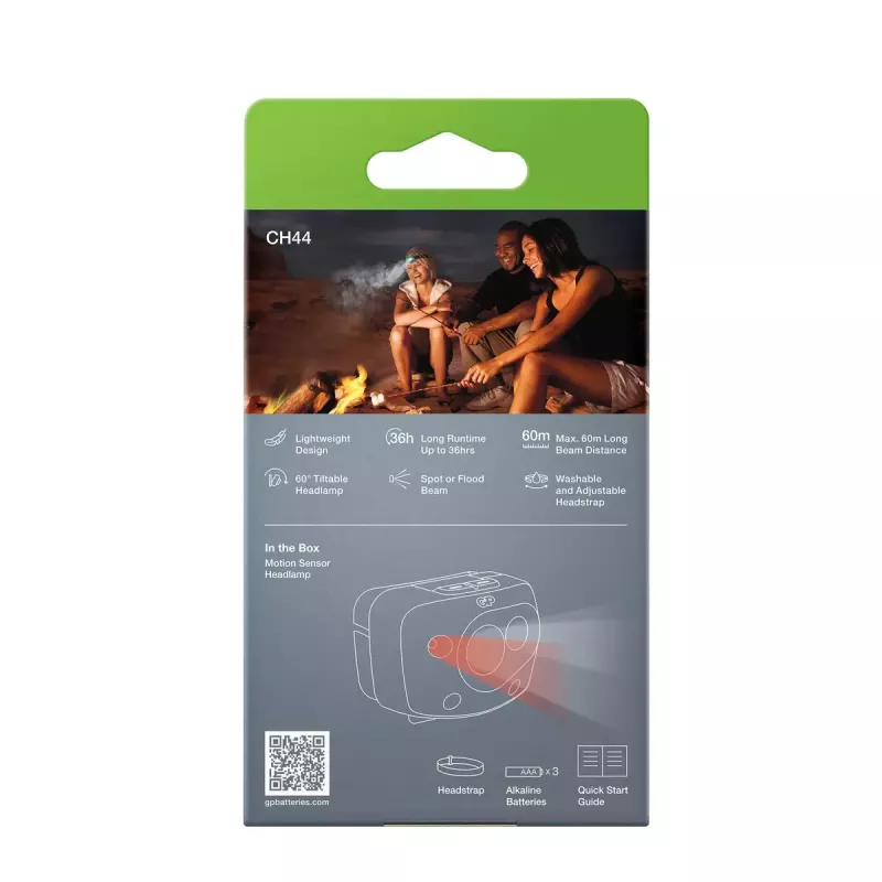 Headband flashlight GP Lighting Discovery Teal LED 300 lm IPX4