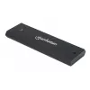 Manhattan M.2 NVMe SSD Enclosure, USB-C Female Connection, 10 Gbps (USB 3.2 Gen2 aka USB 3.1), UASP-compliant, SuperSpeed+ USB, Aluminum, Black, Three Year Warranty