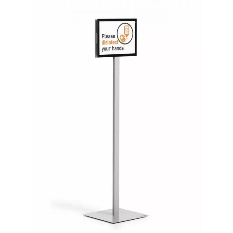 Information stand Durable INFO STAND BASIC A4 Metal Plastic Grey