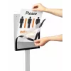 Information stand Durable INFO STAND BASIC A4 Metal Plastic Grey