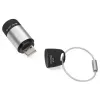 Keychain flashlight TROIKA ECO CHARGE Black Grey LED USB