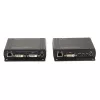 Lindy 140m Cat.6 DVI-D, USB, Audio and RS-232 KVM Extender, Transmitter & receiver, Wired, 140 m, Cat6, 60 Hz, Black