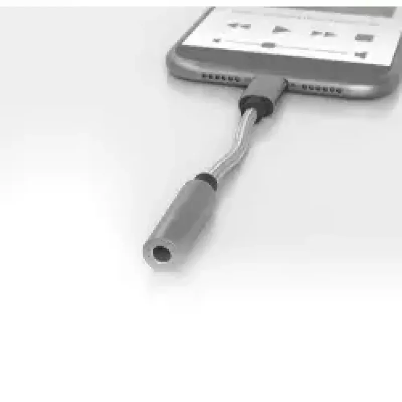 Mobile phone cable Terratec 284535 Silver USB C 3.5mm