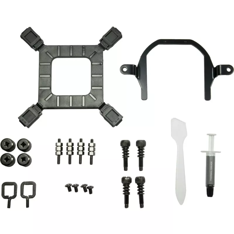 All-in-one Liquid CPU Cooler INTER-TECH Argus Iceman B-240 — 12 cm Fan, Hydraulic Bearing, Black