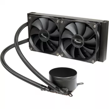 All-in-one Liquid CPU Cooler INTER-TECH Argus Iceman B-240 — 12 cm Fan, Hydraulic Bearing, Black