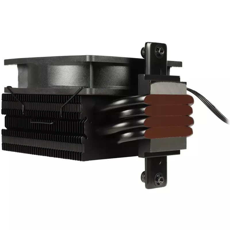 Air cooler INTER-TECH 4P90 Pro Bulk, 92 mm fan, hydraulic bearing, 12 V, supports AM5/AM4/AMD and multiple Intel sockets, black